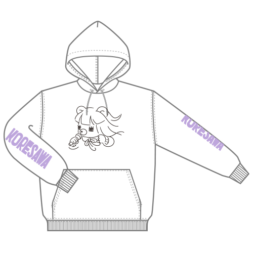 【SALE】シンガロングパーカー(ホワイト)