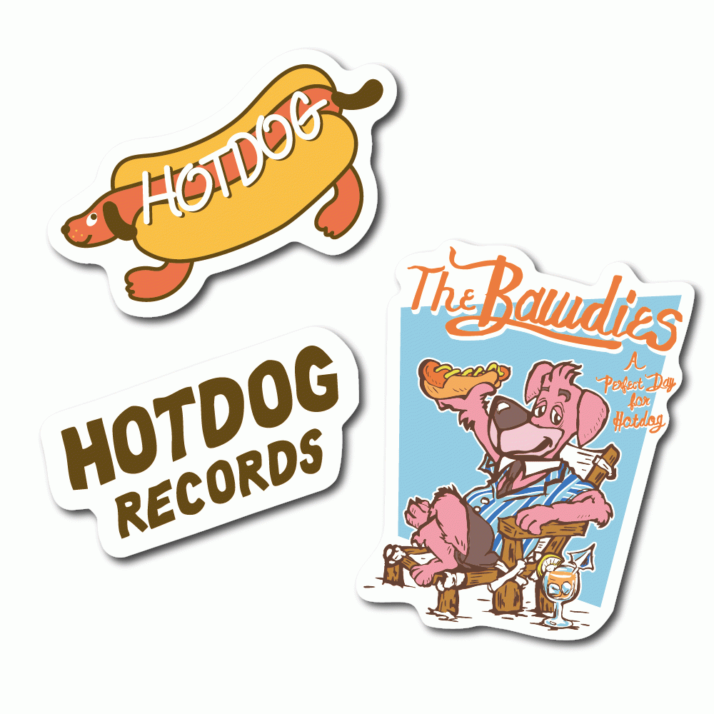 A Perfect Day for Hotdog STICKER SET