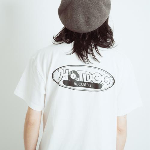 HOT DOG RECORDS T-SHIRT ULTIMATE BLACK AND WHITE ver.