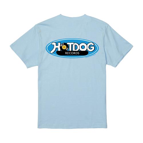HOT DOG RECORDS T-SHIRT BAWDIES BLUE ver.